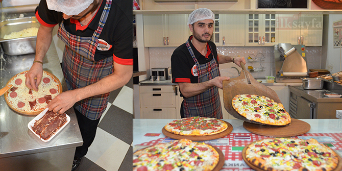 �Pizzacı Sedat� devlerle yarışıyor
