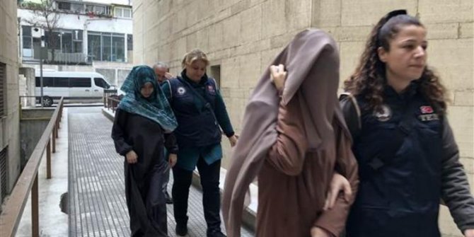 Bursa'da yakalanan DEAŞ'lı kadın teröristler adliyede
