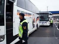 Yolcu otobüslerinde koronavirüs denetimi