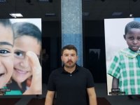 Kızılay Metrosunda Filistinli çocukların fotoğrafları sergileniyor