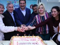 Belediye personellerine doğum günü sürprizi