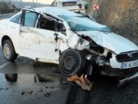Kazada 5 kişi yaralandı; sürücü 'uyuya kaldık herhalde' dedi