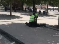 Hacı Bayram Camii'nde avlu operasyonu