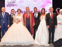Büyükşehir Belediyesi toplu nikah töreni ile 219 çiftin mutluluğuna ev sahipliği yaptı