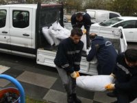 Ankara Büyükşehir'den muhtarlara çuval çuval tuz