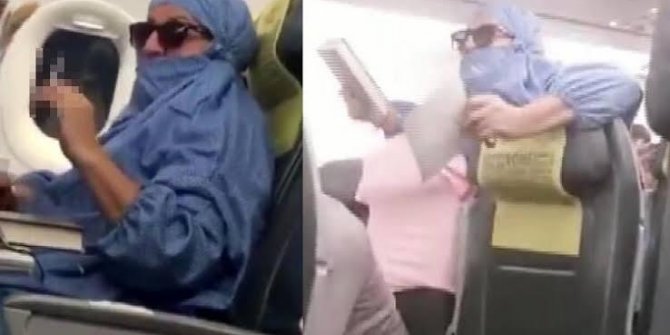 Uçakta olay çıkaran kadının hakkında istene ceza belli oldu