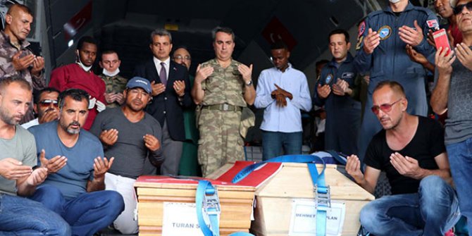 Cenazeler Ankara'ya getirildi: Somali'de saldırıya uğramışlardı