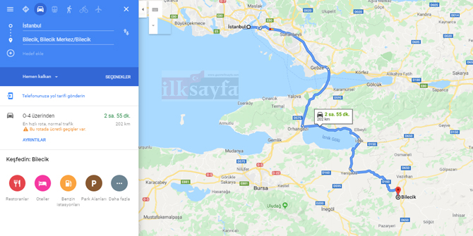 istanbul bilecik arasi kac km istanbul bilecik arasi kac saat istanbul bilecik yol tarifi istanbul bilecik