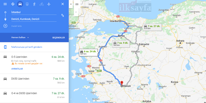 İstanbul Denizli arası kaç km? İstanbul Denizli arası kaç saat? İstanbul Denizli Yol Tarifi, İstanbul Denizli Otobüs Bileti Fiyatları...