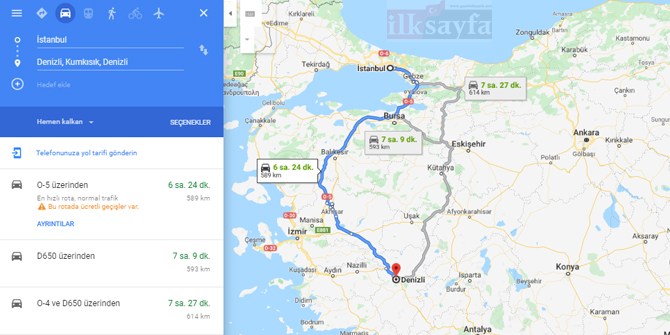 istanbul denizli arasi kac km istanbul denizli arasi kac saat istanbul denizli yol tarifi istanbul denizli