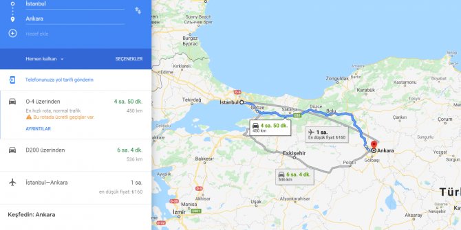 istanbul ankara arasi kac km istanbul ankara arasi kac saat istanbul dan ankara ya nasil gidilir