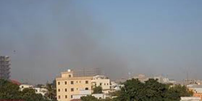 Somali'nin başkentinde büyük bir patlama sesi duyuldu