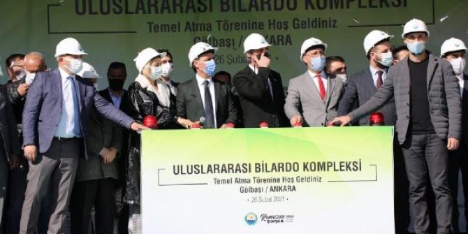 Ankara'da 'Uluslararası Bilardo Kompleksi'nin temeli atıldı