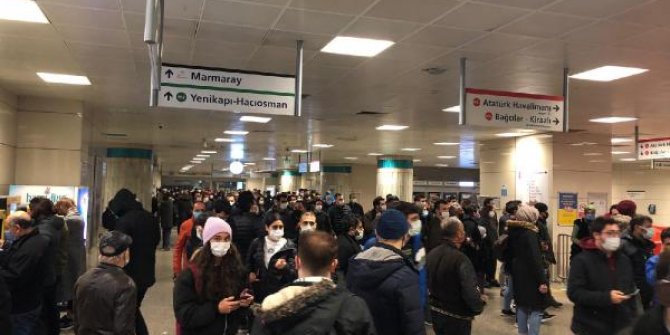 Yenikapı-Bayrampaşa arasında metro seferleri durduruldu