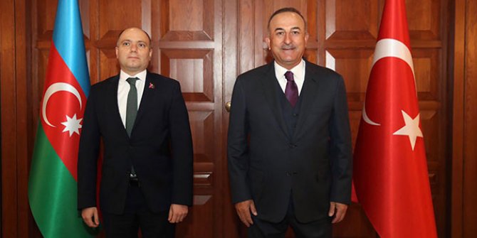 Çavuşoğlu, Azerbaycan Kültür Bakanı Karimov ile görüştü