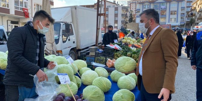 Başkan Çetin’den pazar ziyareti