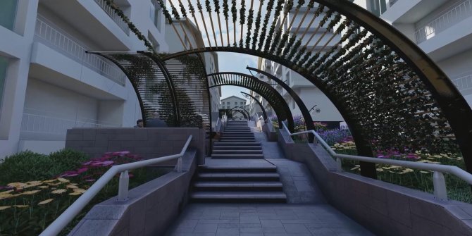 Yenimahalle Belediyesi ilçelerdeki merdivenleri modern hale getiriyor