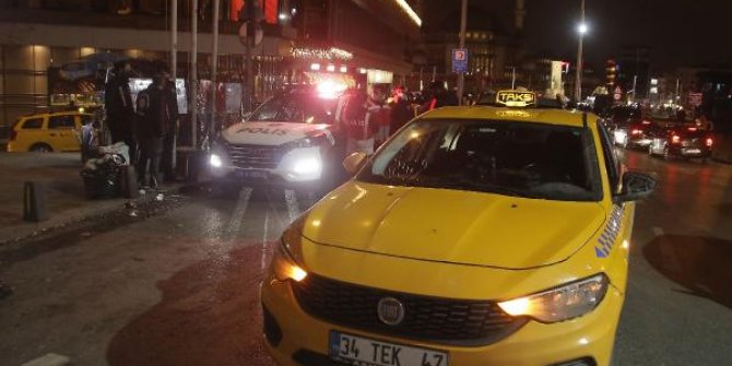 Ruhsatı 2.5 ay önce iptal edilen taksi denetime takıldı