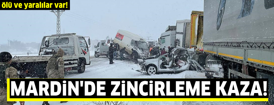 Mardin'de zincirleme trafik kazasında 3 kişi öldü, 12 kişi yaralandı