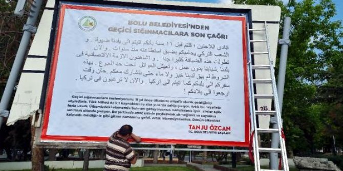 Tanju Özcan’dan sığınmacılara, 'Artık istenmiyorsunuz, dönün ülkenize' ilanı