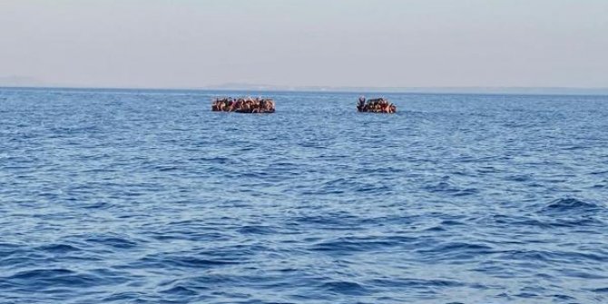 Datça'da 104 kaçak göçmen kurtarıldı