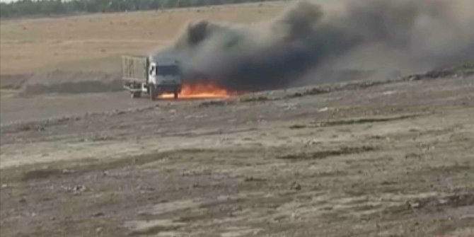 İçişleri Bakanlığı duyurdu: Suriye'nin kuzeyinde bomba yüklü kamyon imha edildi!