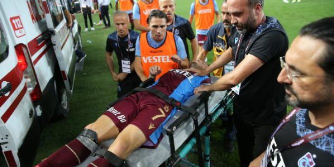 Trabzonspor'un kanat oyuncusu Visca'nın kolu kırıldı