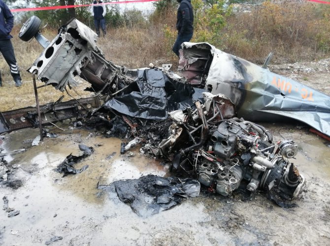 Bursa'da doğal gaz santrali bölgesine hava aracı düşmesi sonucu 2 kişi hayatını kaybetti