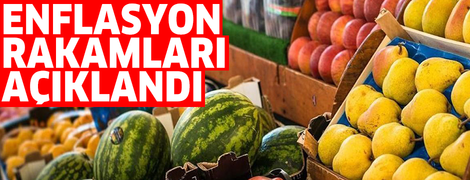 Enflasyon rakamları açıklandı