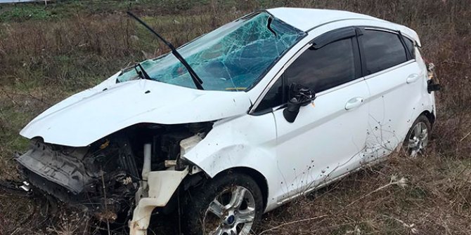 Bursa'daki kazada emniyet kemeri sürücünün hayatını kurtardı