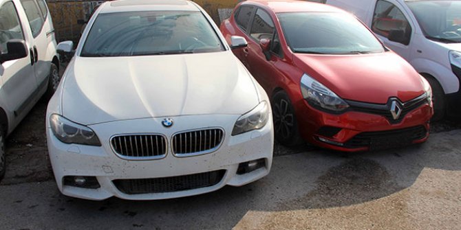 Konya'da 'change' yapılmış 1 milyon lira değerinde 7 araç ele geçirildi