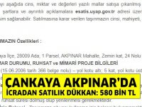 Çankaya Akpınar’da icradan satılık dükkan