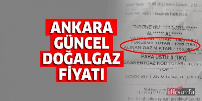 Ankara'da doğalgazın metreküp fiyatı, kwh fiyatı ne kadar? 9 Aralık 2022 Ankara doğalgaz fiyatı